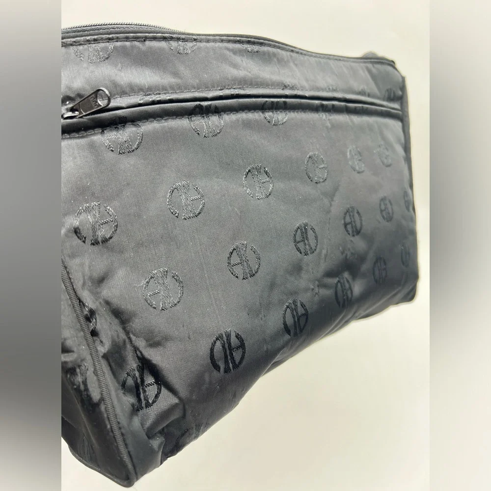adrienne vittadini toiletry bag monogrammed black